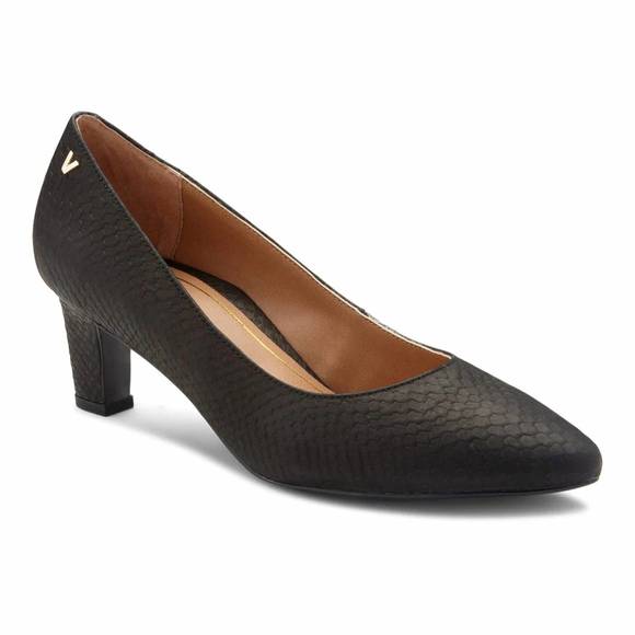 vionic black heels